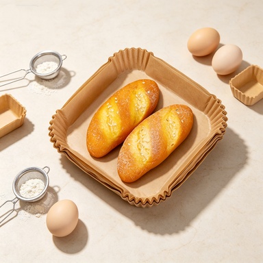 Kitchen Grade Baking Sheet - 50/100PCS 에어프라이어 일회용 종이 라이너 논스틱
