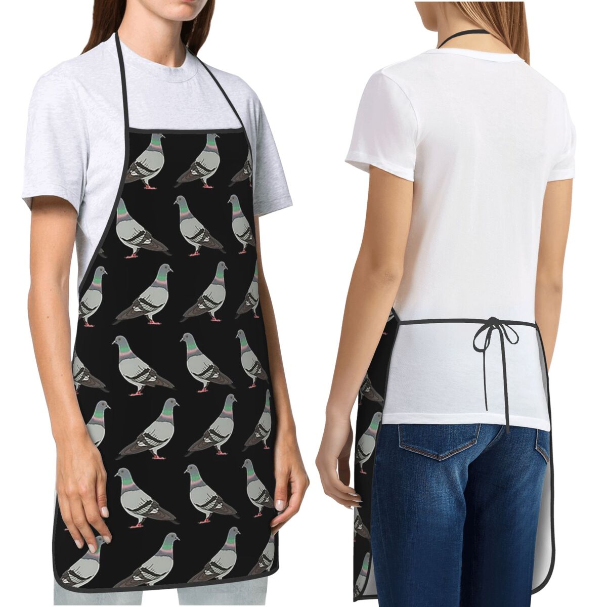 Kitchen Baking Background - Pigeon Walk 2020, 검은색 배경 앞치마