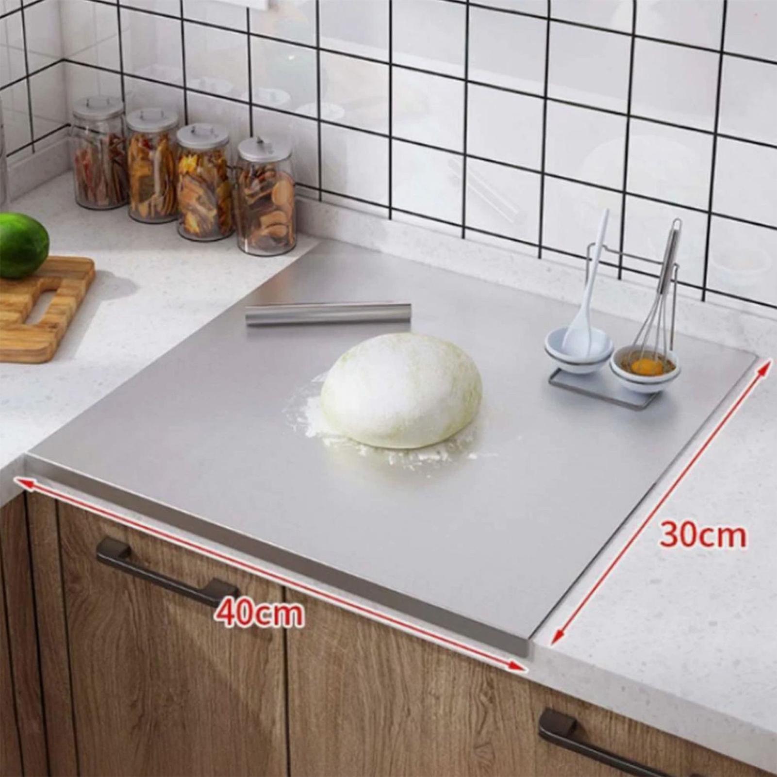 Kitchen Baking Area - 스테인리스 스틸 도마 논스틱 양면 고기