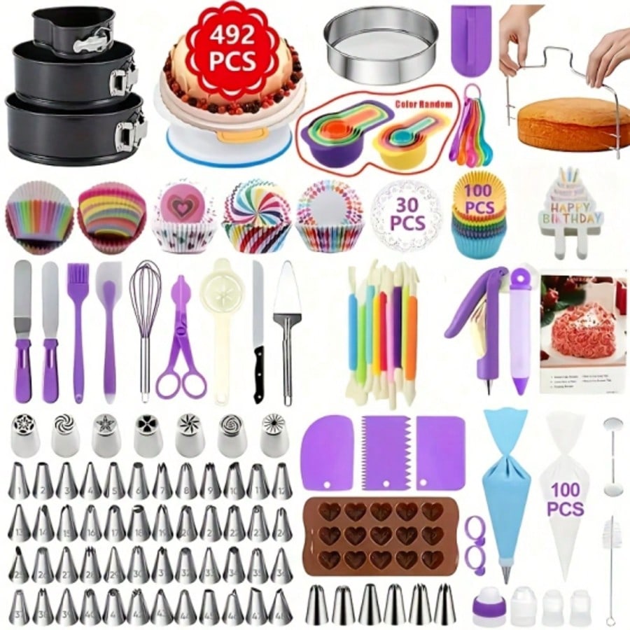Springform Pan Set - TAIMASI 492세트 케이크 장식 도구 키트(3개의