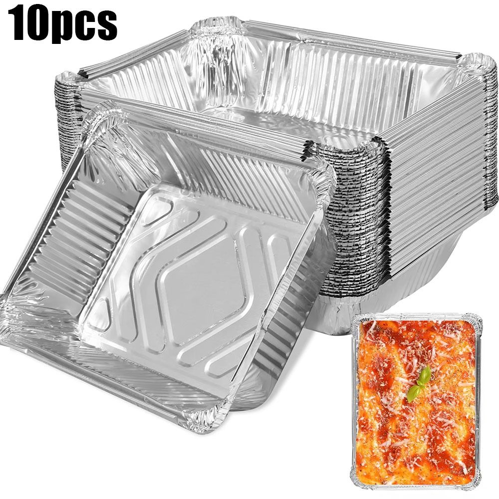Kitchen Baking Storage Containers - 10PCS 일회용 알루미늄 호일 식품 저장