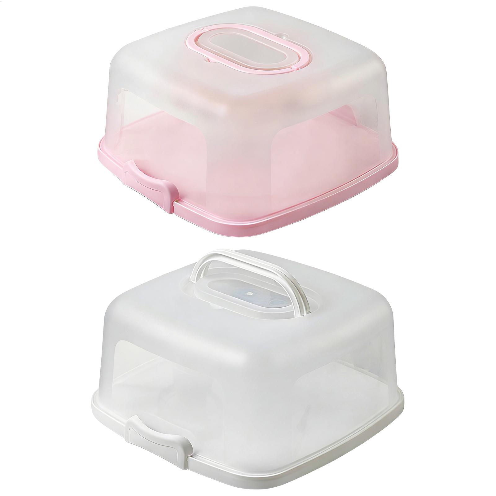 Kitchen Baking Storage Containers - 10인치 손잡이가 있는 여행용 케이크 케이스,