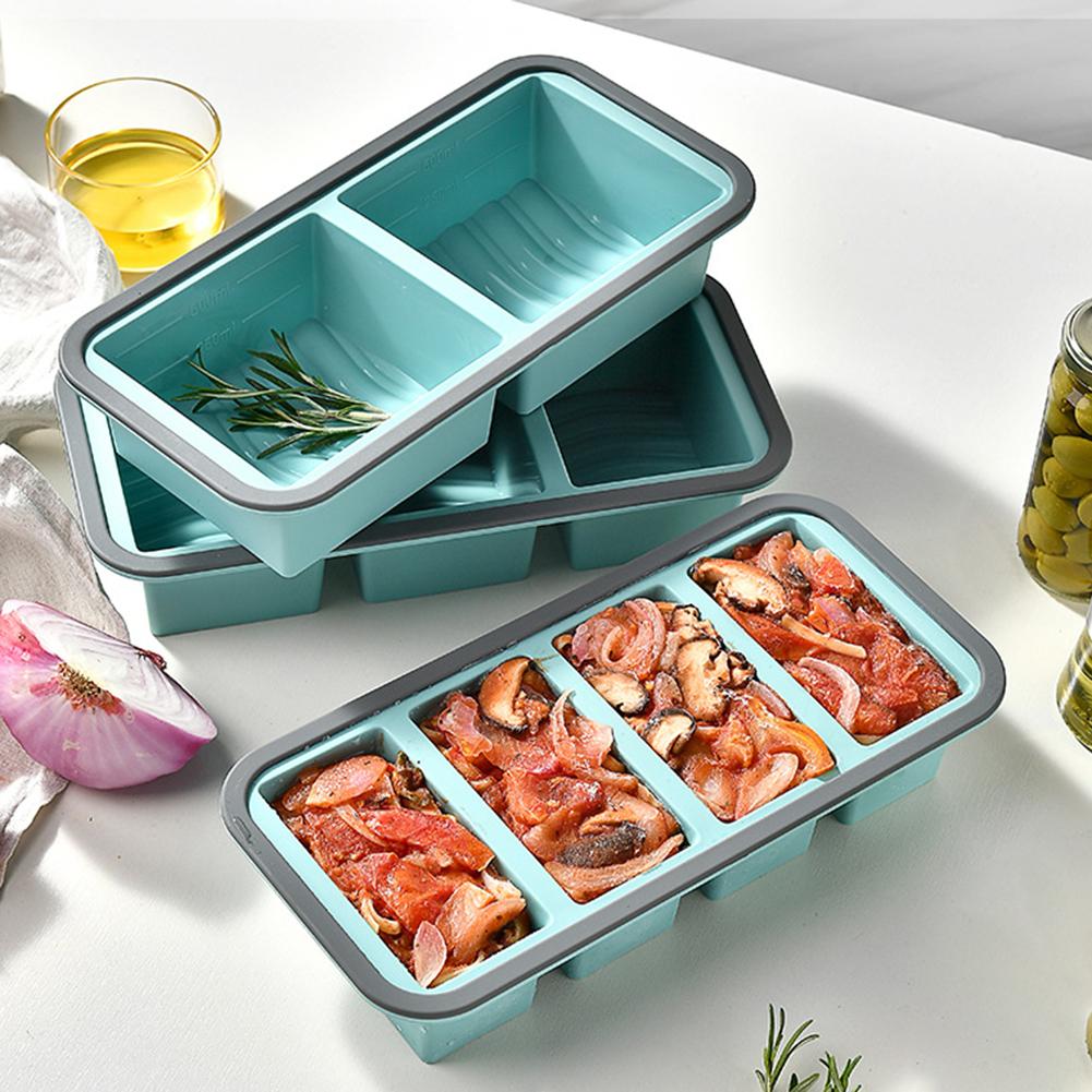 Kitchen Baking Storage Containers - 대용량 실리콘 아이스 큐브 트레이 뚜껑