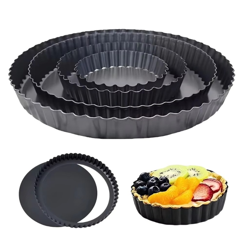Kitchen Baking Set - 1개 분리형 바닥이 있는 플루트형 타르트