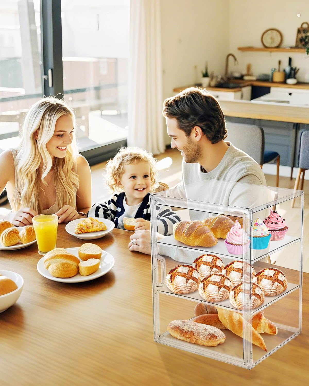 페이스트리 진열 케이스, 주방 카운터탑용 빵 보관함,  - Kitchen Baking Storage Containers 리뷰 및 가격