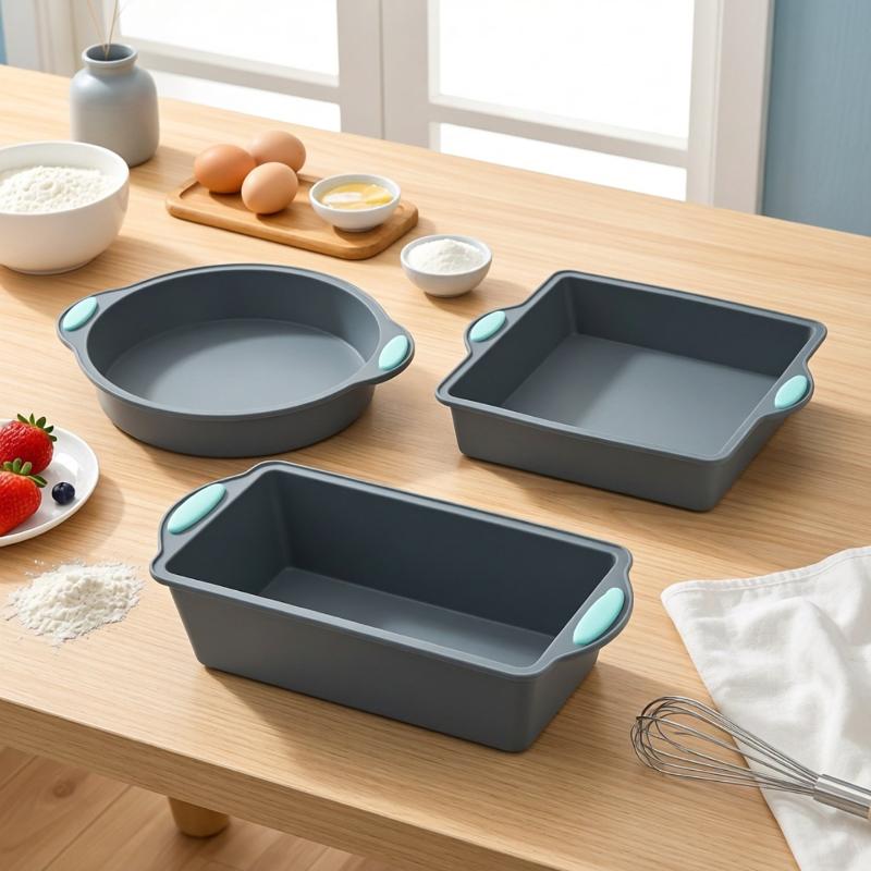 핫세일 1/3개 주방 베이킹 도구 실리콘 원형 케이크  - Kitchen Baking Pans For Sale 리뷰 및 가격