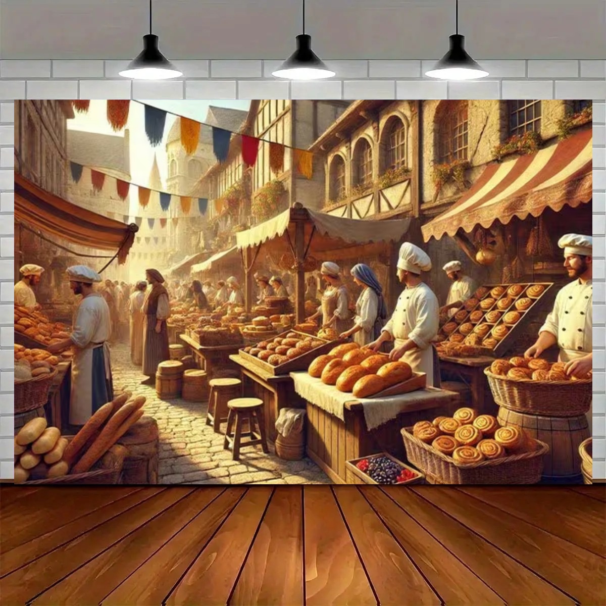 스트리트 베이킹 키친 배경막 케이크 빵 베이커리 생일  - Kitchen Baking Background 리뷰 및 가격