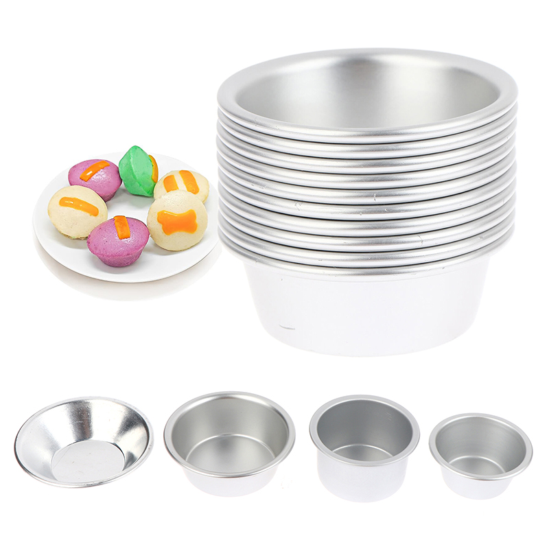핫세일 10개 푸토 컵케이크 몰드 합금 에그타르트 컵컵 - Kitchen Baking Pans For Sale 리뷰 및 가격