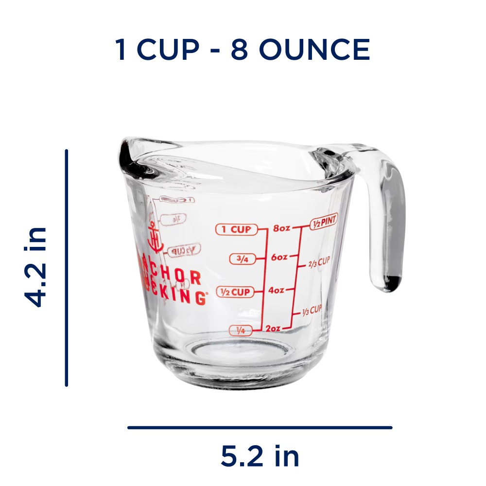 2팩 유리 계량컵 세트, 손잡이와 주둥이가 있어 액체  - Kitchen Baking Set 리뷰 및 가격