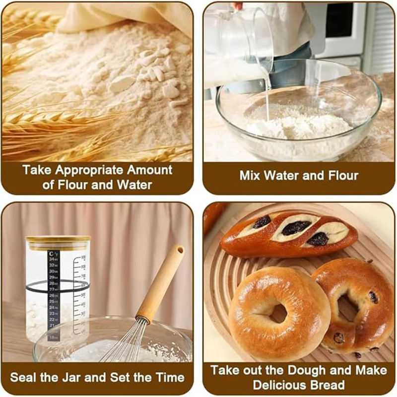 사워도우 스타터 병 키트 사워도우 스타터 용기 베이킹  - Kitchen Baking Storage Containers 리뷰 및 가격