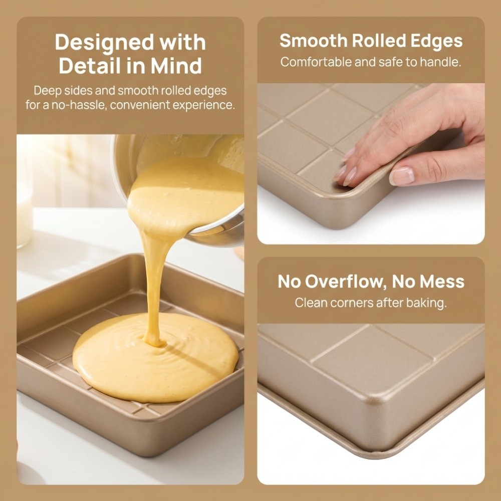 두꺼운 탄소강 시트 팬 골드 논스틱 베이킹 팬 식품 등 - Kitchen Grade Baking Sheet 리뷰 및 가격