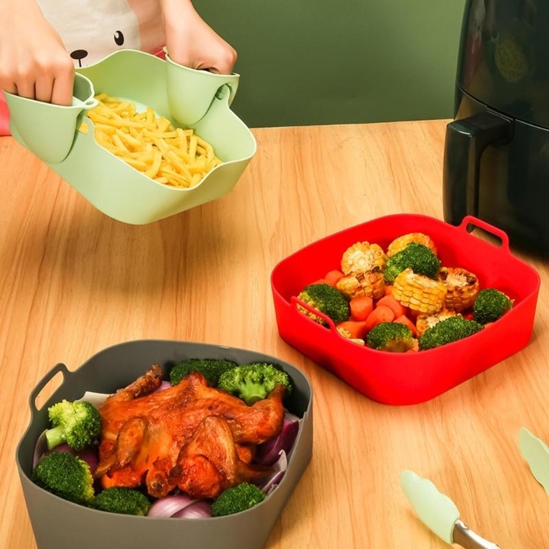 실리콘 바구니 사각형 논스틱 식품 등급 재사용 가능 에 - Kitchen Baking Pans For Sale 리뷰 및 가격