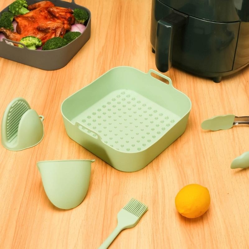 실리콘 바구니 사각형 논스틱 식품 등급 재사용 가능 에 - Kitchen Baking Pans For Sale 리뷰 및 가격