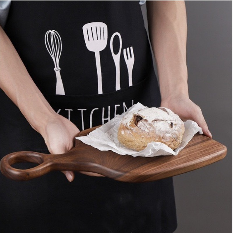 검은 호두 단단한 도마 나무 트레이 피자 보드 도마 주 - Kitchen Baking Area 리뷰 및 가격