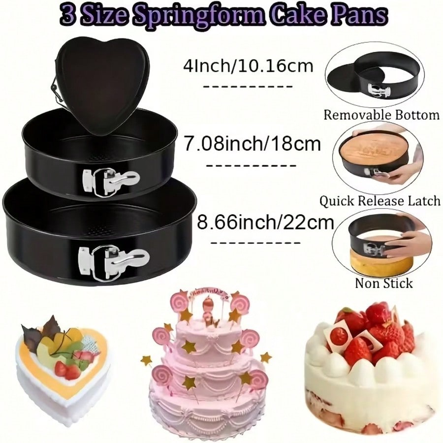 TAIMASI 492세트 케이크 장식 도구 키트(3개의 - Springform Pan Set 리뷰 및 가격