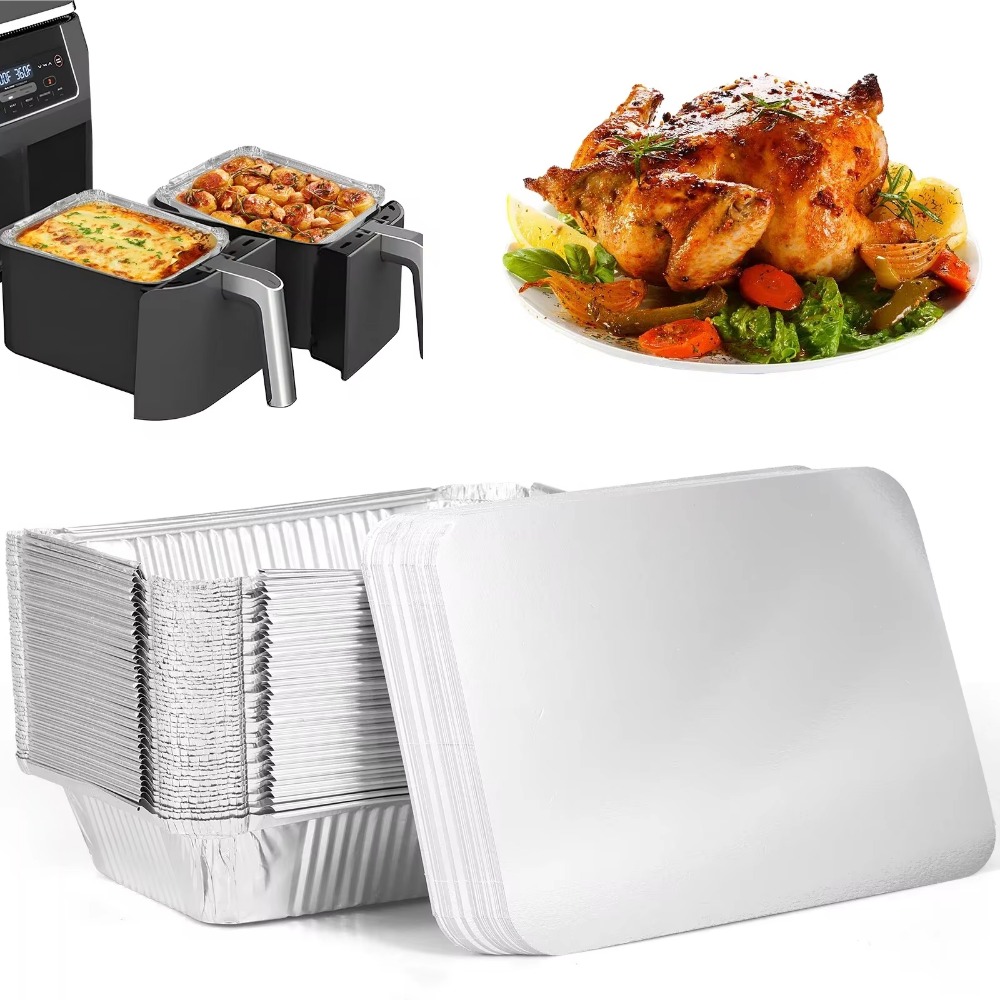 10PCS 일회용 알루미늄 호일 식품 저장 용기 오븐  - Kitchen Baking Storage Containers 리뷰 및 가격