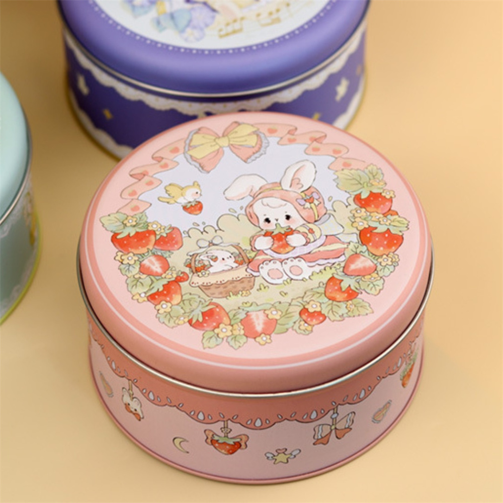 1pcs 만화 토끼 저장 상자 빈 철 상자 사탕 베이킹 - Kitchen Baking Storage Containers 리뷰 및 가격