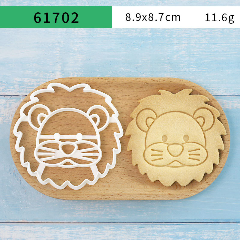 4개 동물 쿠키 커터 세트 3D 귀여운 사자 호랑이 기 - Kitchen Baking Set 리뷰 및 가격