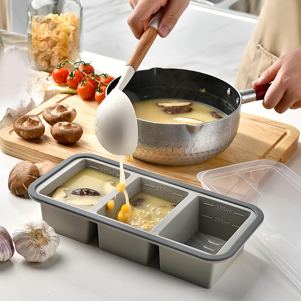 대용량 실리콘 아이스 큐브 트레이 뚜껑 포함 식품 보관 - Kitchen Baking Storage Containers 리뷰 및 가격