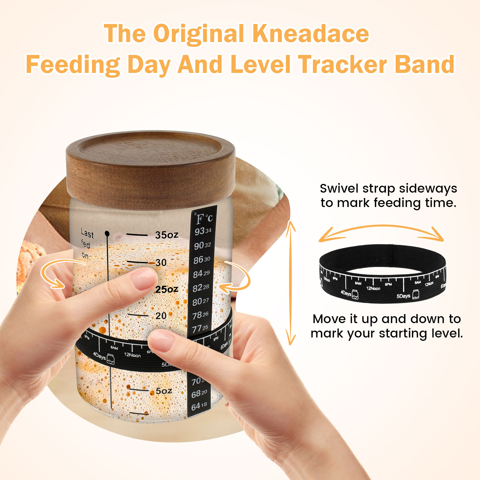 Sourdough 스타터 항아리 키트 1000ml 반죽 - Kitchen Baking Storage Containers 리뷰 및 가격