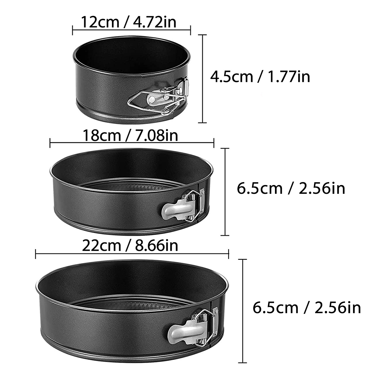 1PC, 3PCS 케이크 팬 세트, 둥근 붙지 않는 베 - Springform Pan Set 리뷰 및 가격