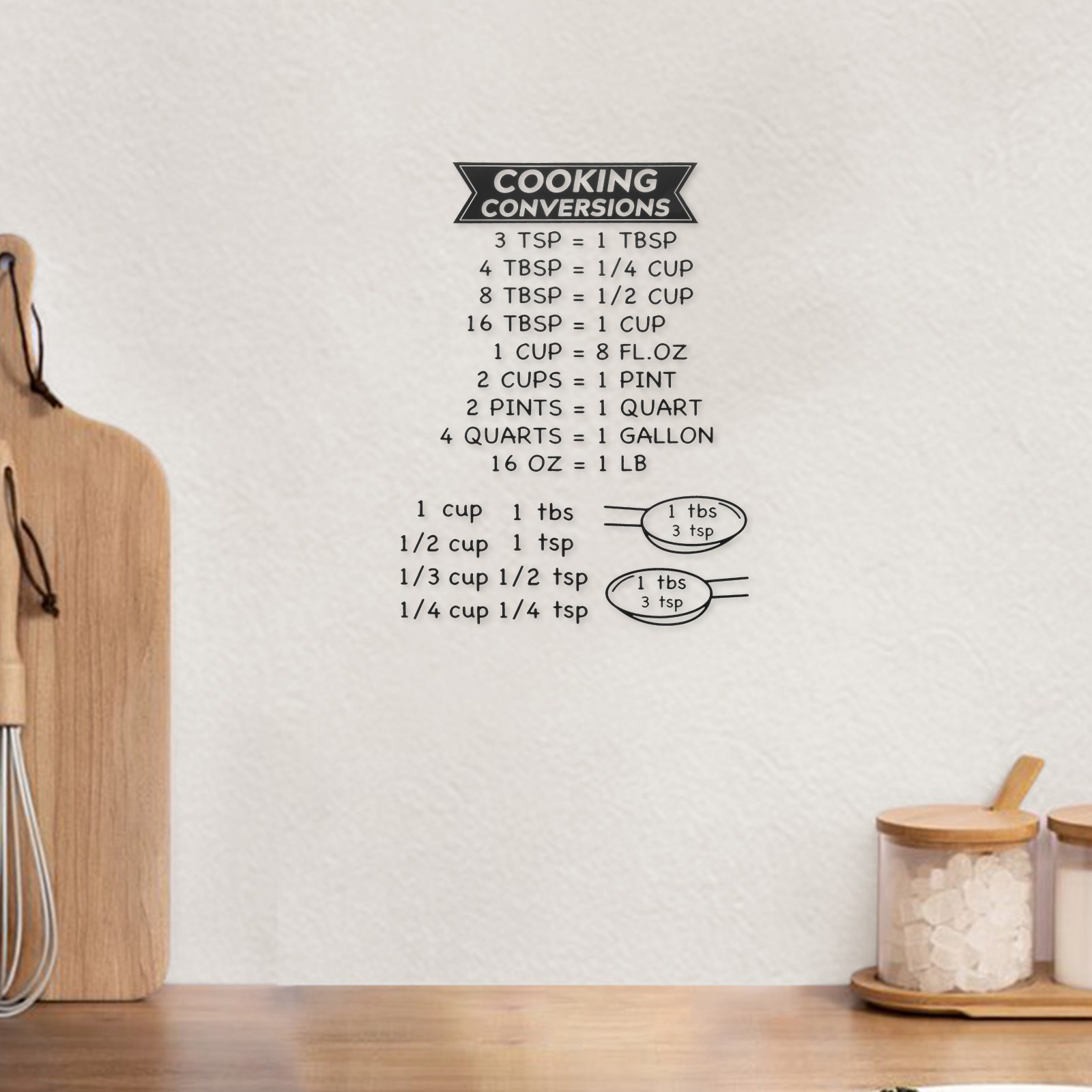 2Pcs 주방 변환 차트 스티커 정확한 측정 가이드 요 - Kitchen Baking Conversion Chart 리뷰 및 가격
